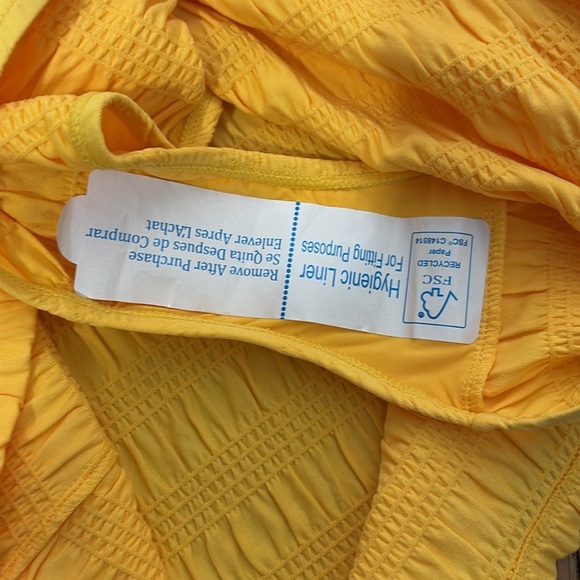 Andie Amalfi Swim Dress Swimsuit Yellow Sunstruck size S NWOT modest - Picture 4 of 6